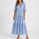 Women’s Summer Floral Midi Dress – Effortless Everyday Elegance