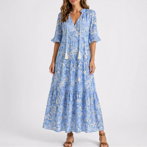 Women’s Summer Floral Midi Dress – Effortless Everyday Elegance