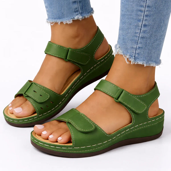 Women’s Orthopedic Walking Sandals – Wedge Heel Comfort & Support