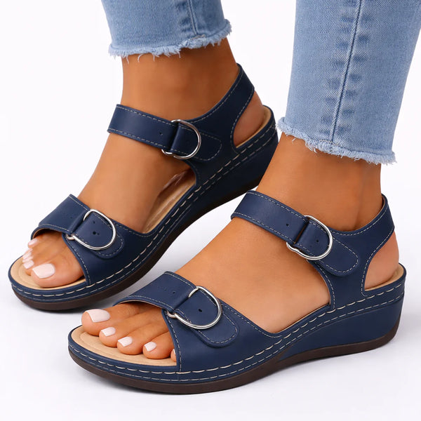 Women’s Orthopedic Walking Sandals – Wedge Heel Comfort & Support