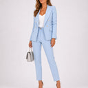 Women’s Tailored Blazer and Trousers Two-Piece Suit Set