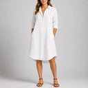 Women’s Summer Shirt Dress – Button Front & Relaxed Fit