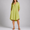 Women’s Summer Shirt Dress – Button Front & Relaxed Fit