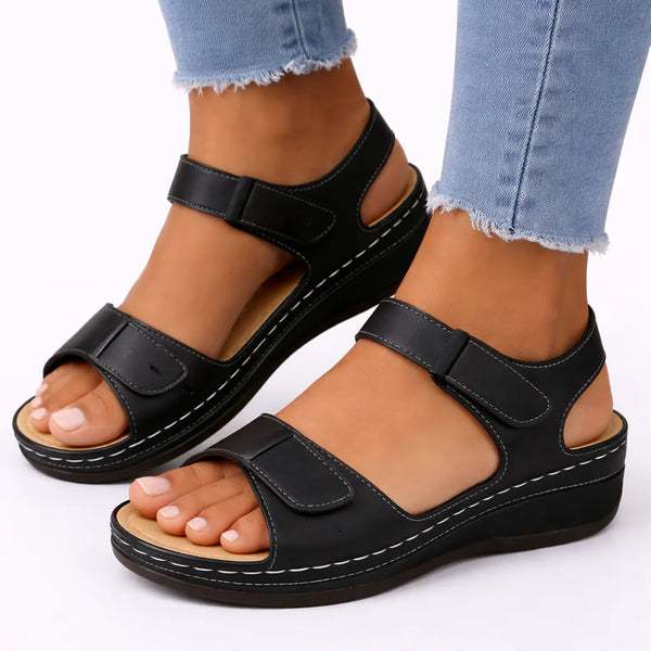 Women’s Orthopedic Walking Sandals – Wedge Heel Comfort & Support