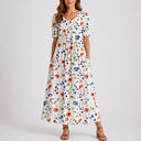 Women’s Casual Floral Midi Dress – Effortless Everyday Style