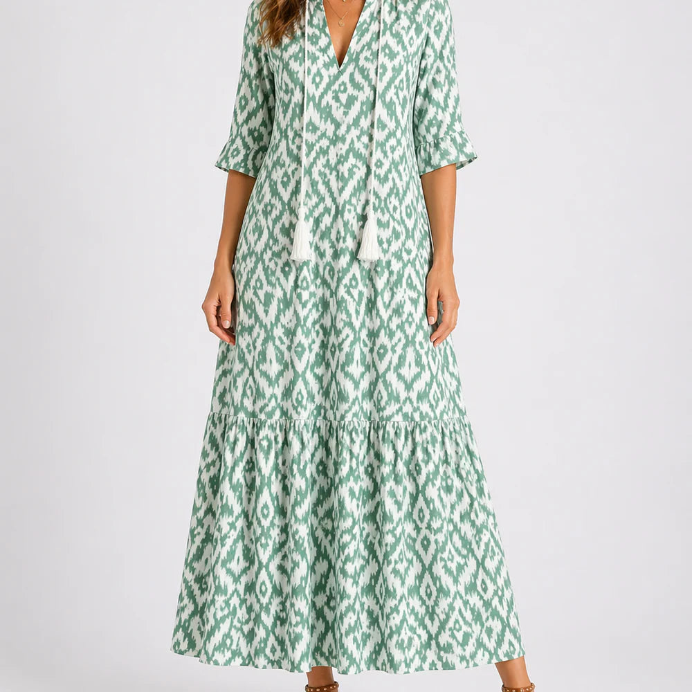 Women’s Summer Floral Midi Dress – Effortless Everyday Elegance