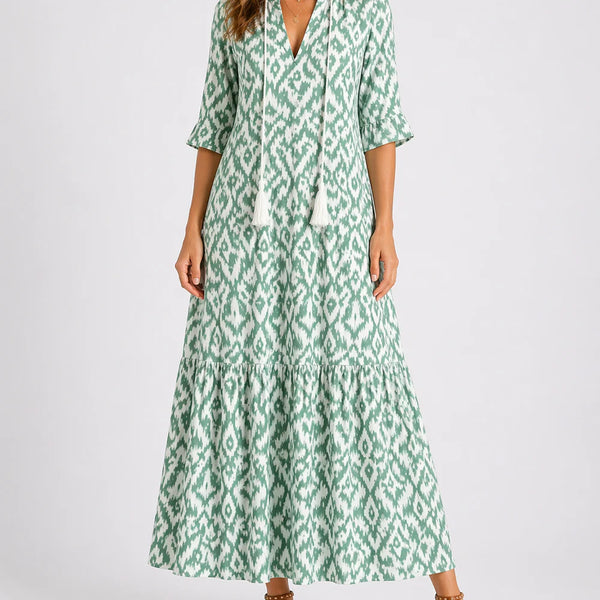 Women’s Summer Floral Midi Dress – Effortless Everyday Elegance