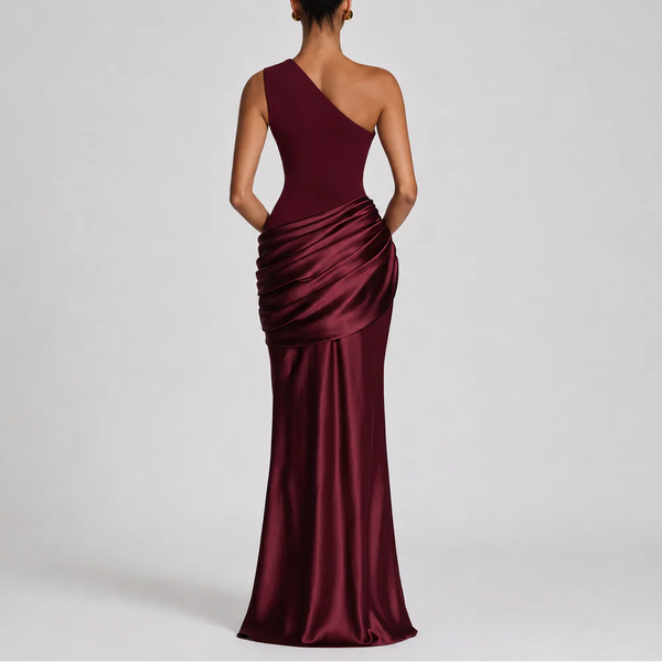 Women’s One-Shoulder Maxi Dress – Elegant Occasion Style