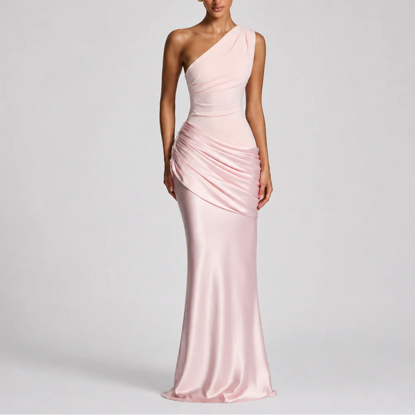 Women’s One-Shoulder Maxi Dress – Elegant Occasion Style