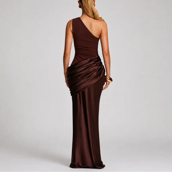 Women’s One-Shoulder Maxi Dress – Elegant Occasion Style