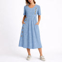 Women’s Striped Midi Dress – Timeless Everyday Style