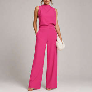 Women’s Sleeveless Wide-Leg Jumpsuit – Effortless Everyday Style