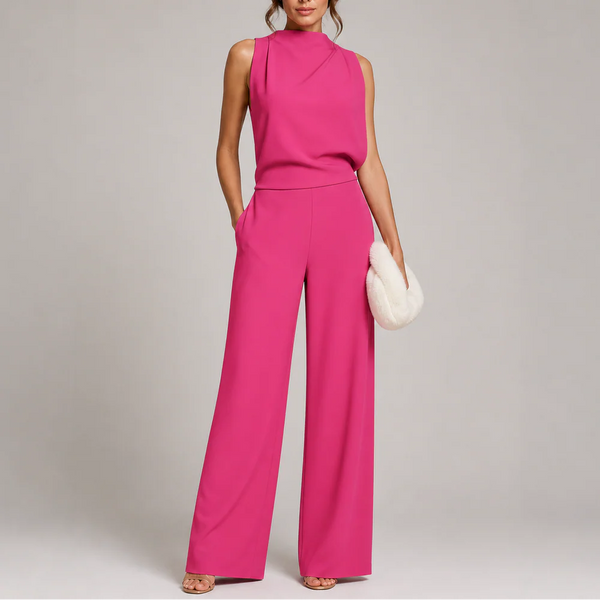 Women’s Sleeveless Wide-Leg Jumpsuit – Effortless Everyday Style